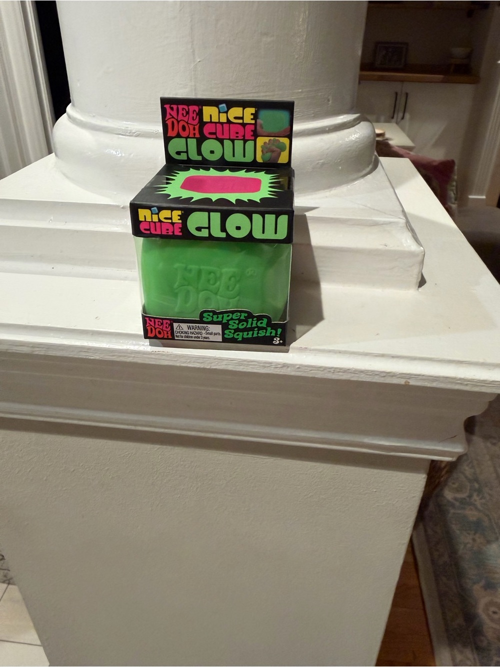 NeeDoh Glow Super Solid Squish Cube - Orange, Green (price is per piece)